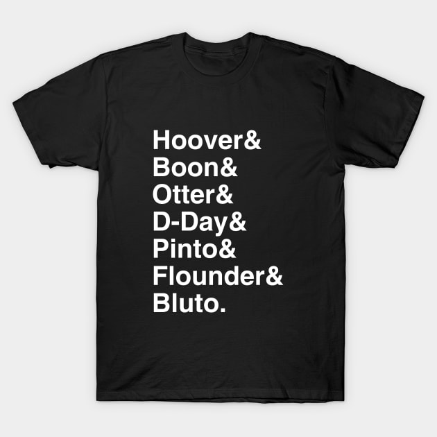 Delta House List T-Shirt by GloopTrekker